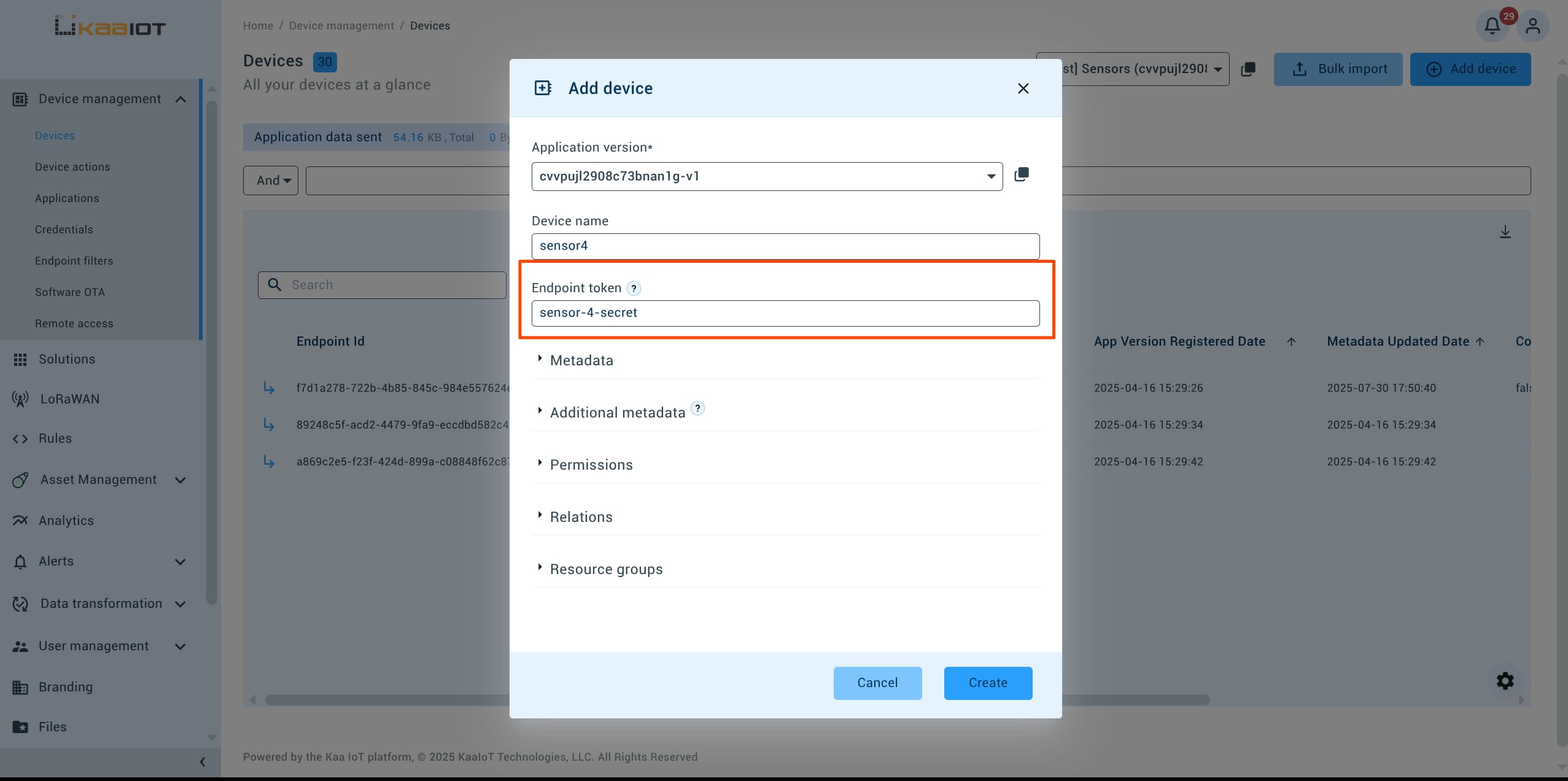 Endpoint Token