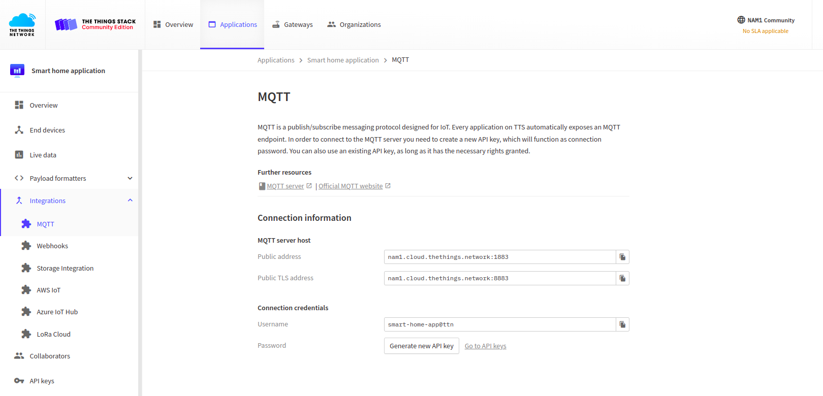 Edit TTN integration