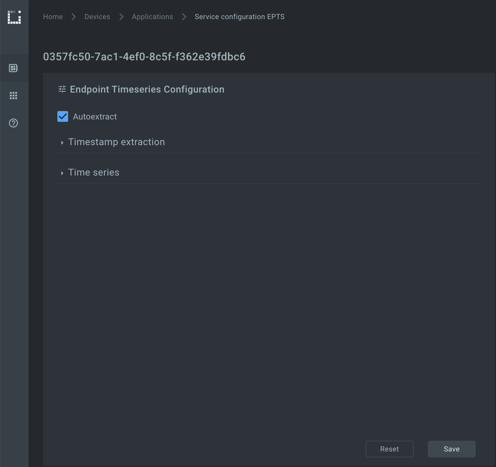 Enable time series auto extract