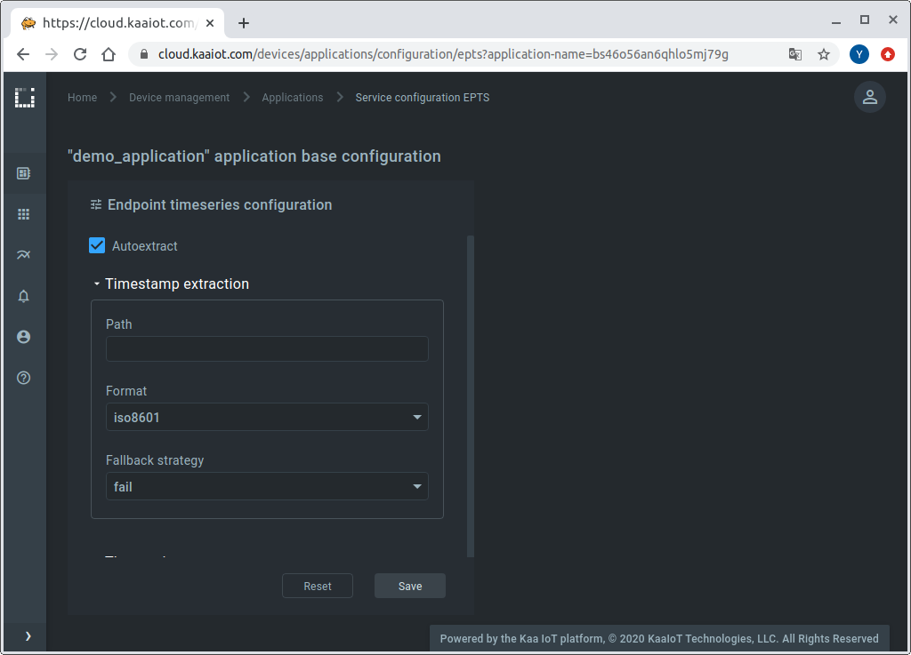 Enable time series auto extract