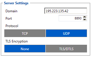 Configure server settings