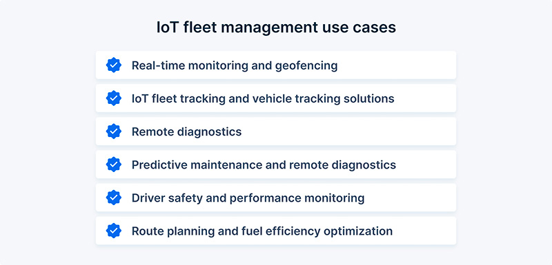 IoT fleet management use cases
